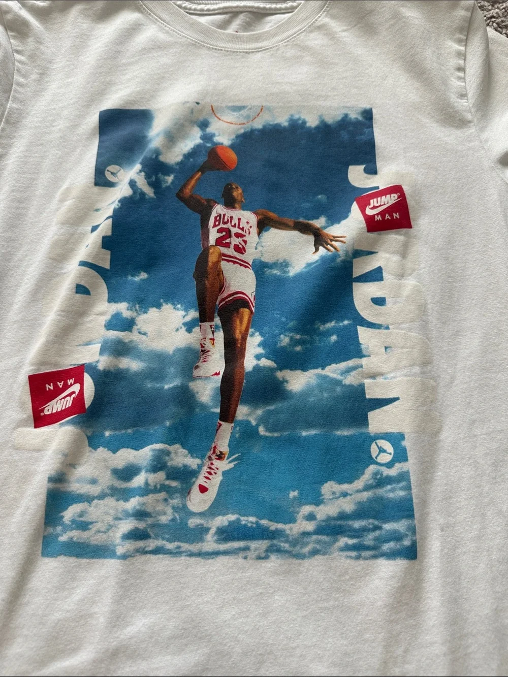 Jordan White Short Sleeve shirt